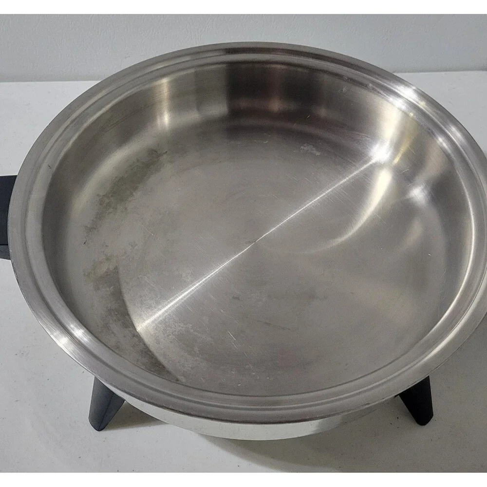 Saladmaster 7252 Stainless Electric Skillet Liquid Core Vapo Lid Heat Control - Picture 2 of 5